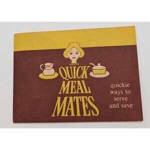 vintage 1960s Advert booklet American Dairy Assoc Quick Meal Mates Recipes